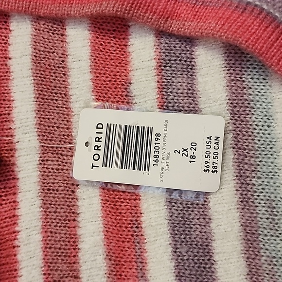 TORRID Button up light weight cardigan - Picture 2 of 5